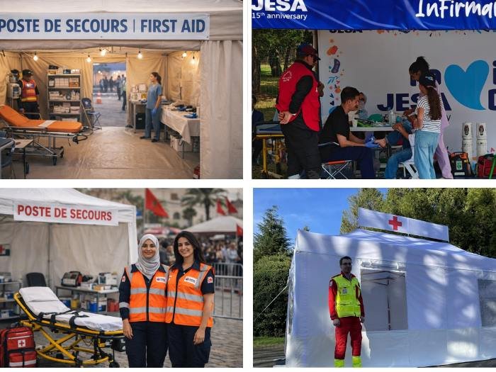 Poste de secours événementiel (DPS) au Maroc – dispositif médical préventif